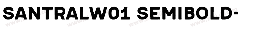 SantralW01 SemiBold字体转换